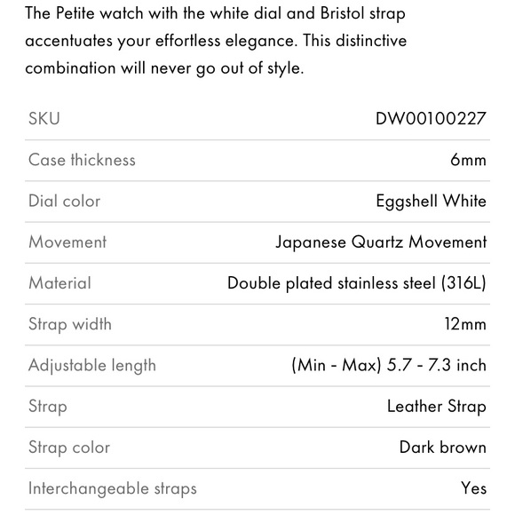 Daniel Wellington Petite Bristol Watch - Picture 3 of 5